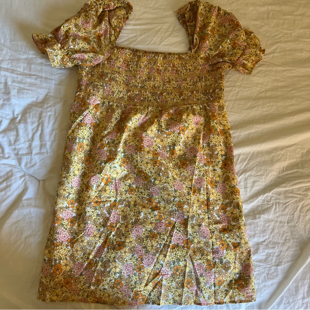 & Other Stories Floral Empire Waist Dress